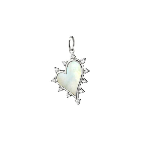 Sterling Silver Mother Of Pearl Charm