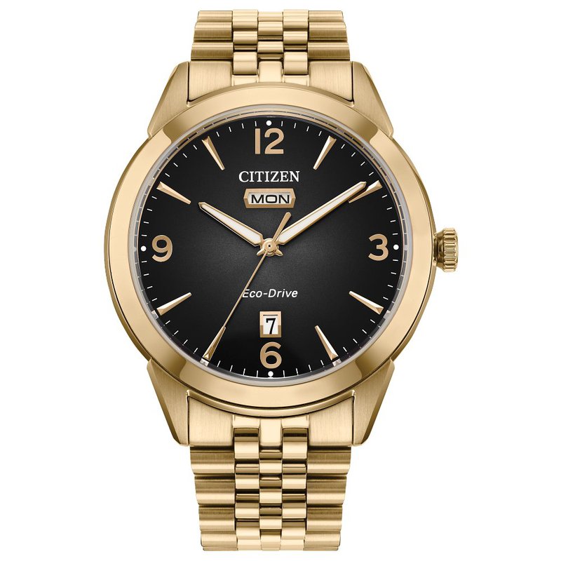 gold mens dress watch Men's Yellow Stainless Steel Dress Watch
