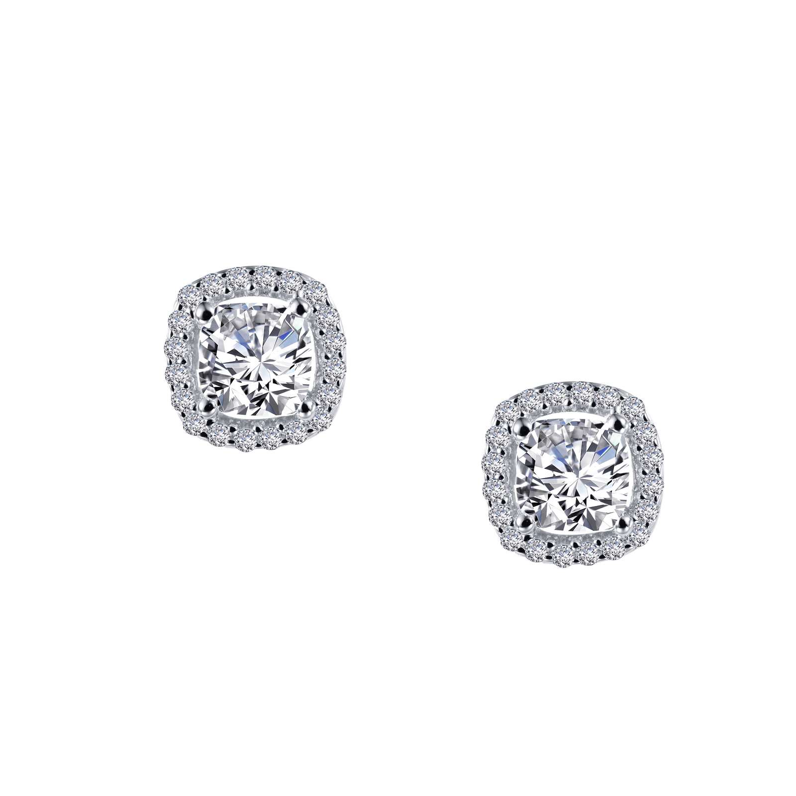 Sterling Silver CZ Stud Earrings