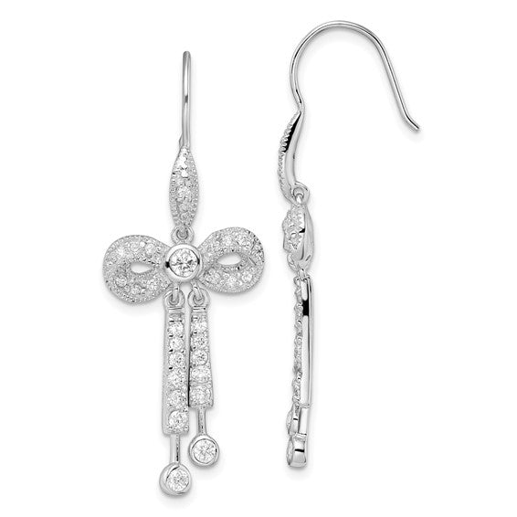Sterling Silver CZ Stud Earrings
