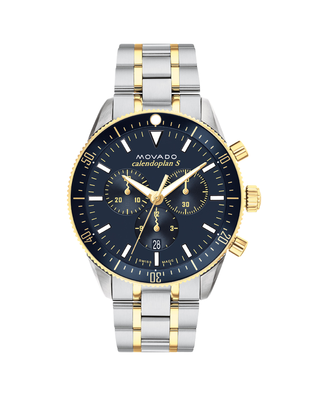 Men's Two Tone Stainless Steel Chronograph Watch