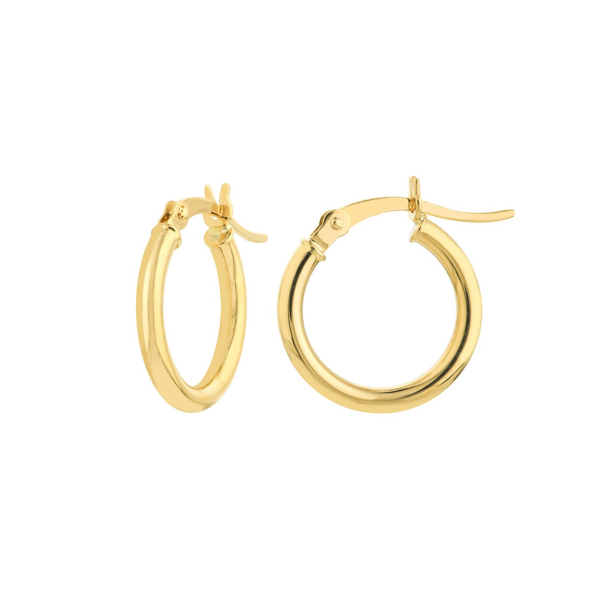 14K Yellow Gold Hoop Earrings