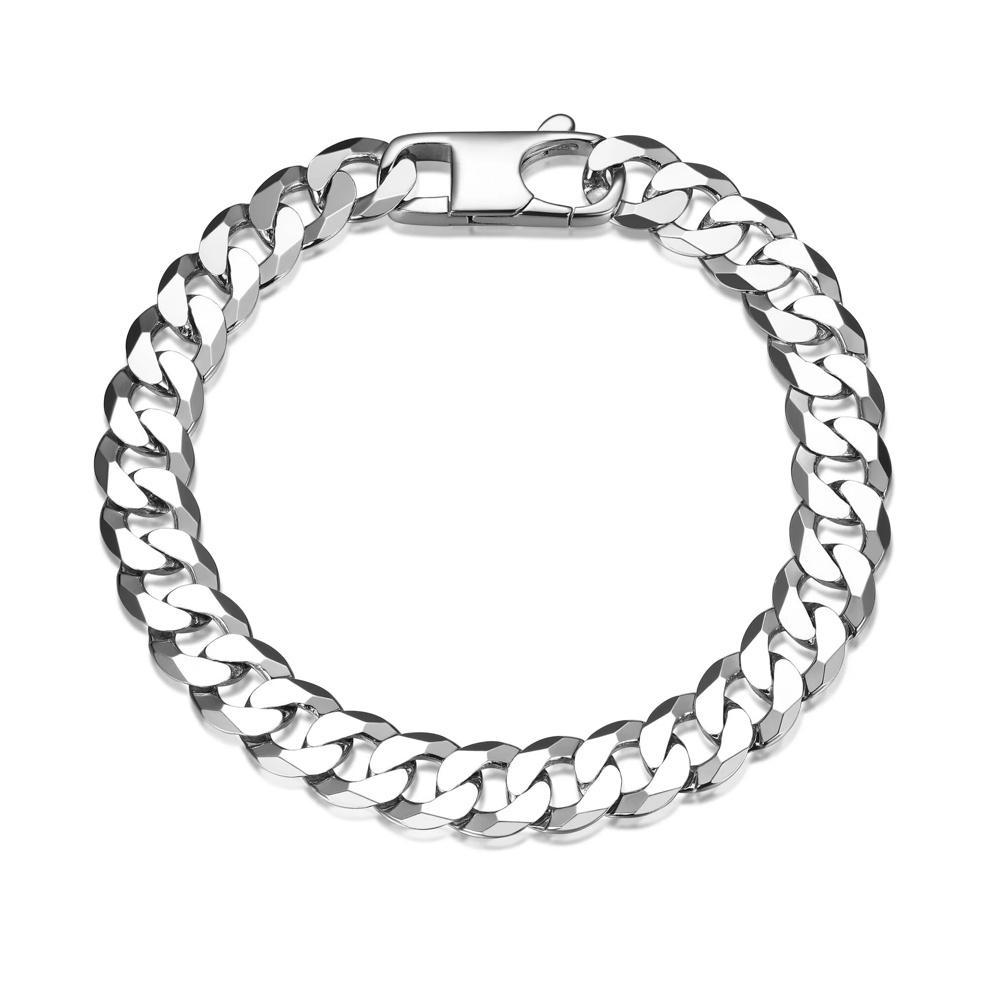 Men's Sterling Silver Curb Bracelet