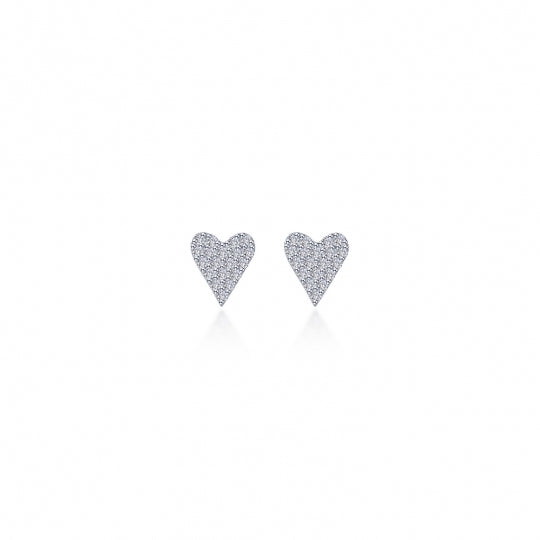 Sterling Silver CZ Stud Earrings