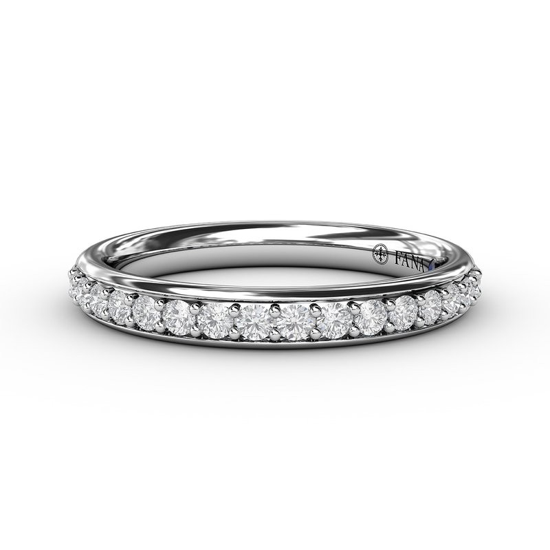 Women's 14K White Gold Diamond Prong Set Band