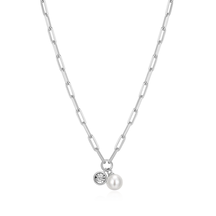 Sterling Silver Pearl Drop Pendant