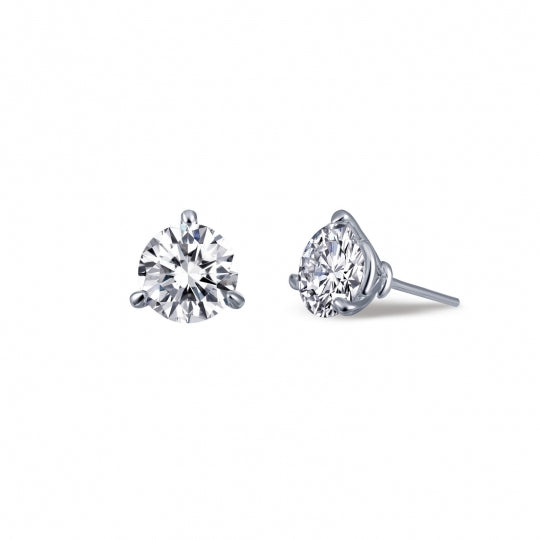 Sterling Silver CZ Stud Earrings