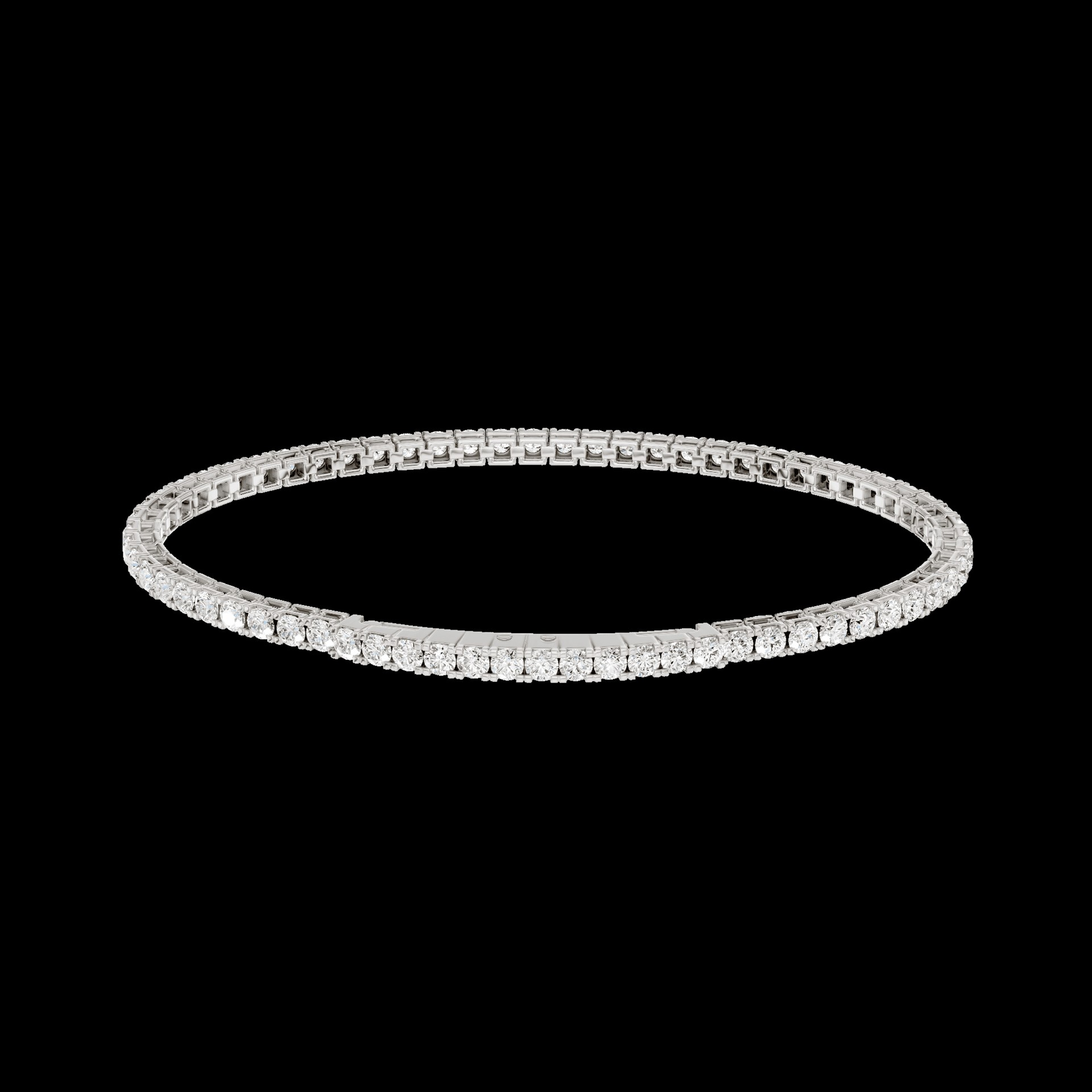 Women's 14K White Gold Lab Grown Diamond Tennis Bracelet
