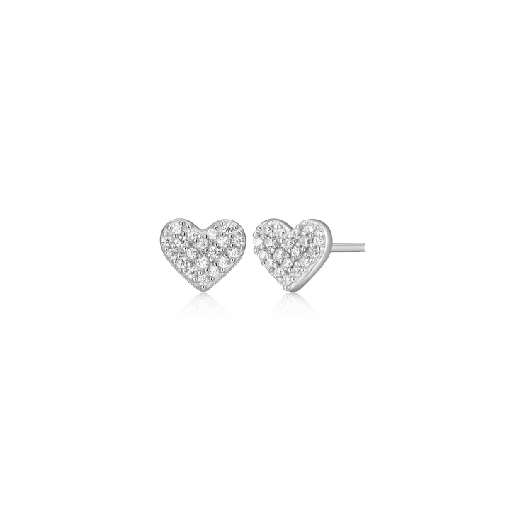 Sterling Silver Lab Grown Diamond Stud Earrings