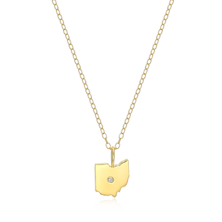 Sterling Silver Yellow Gold Plated Lab Grown Diamond Drop Pendant