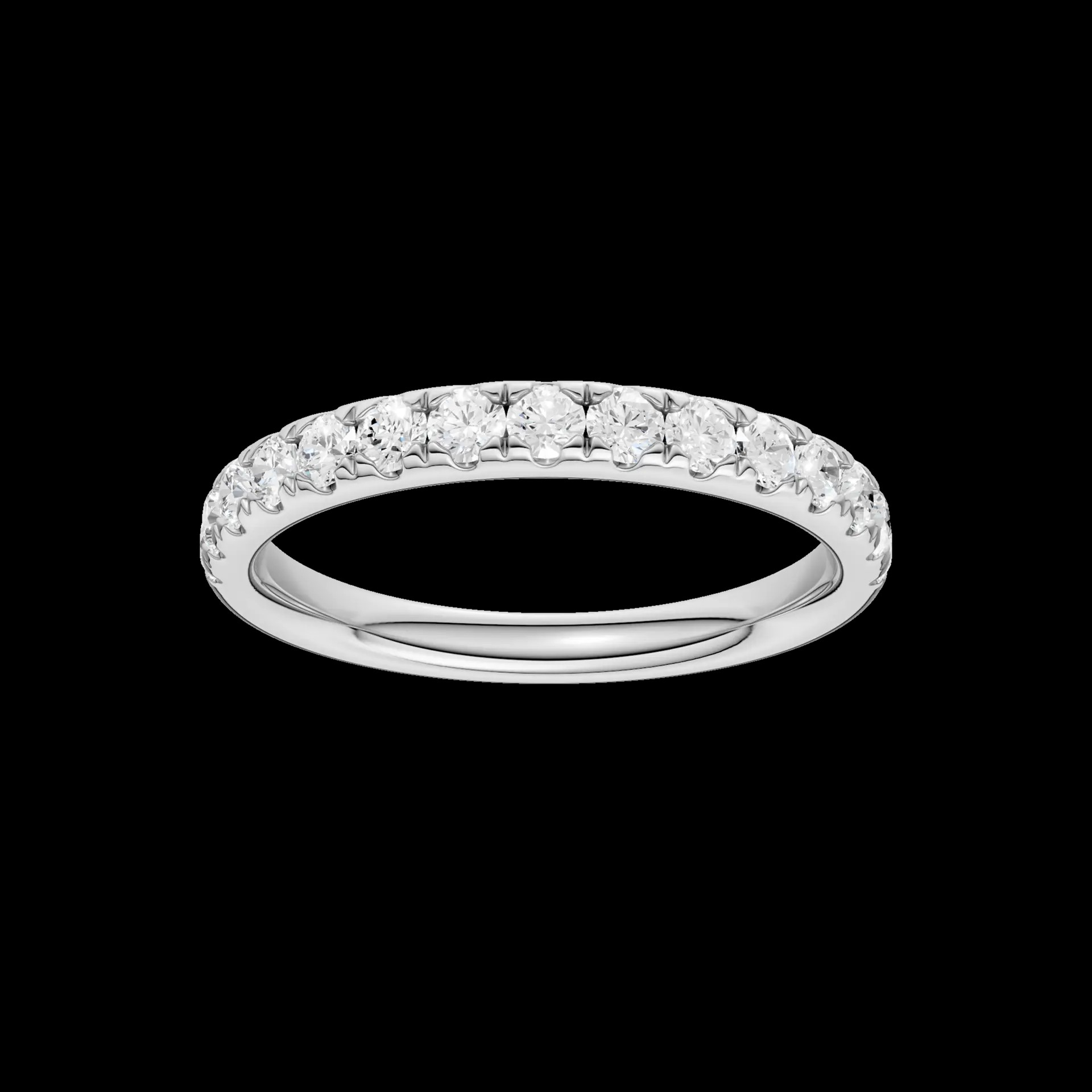 14K White Gold Women's Lab Grown Diamond Wedding Band