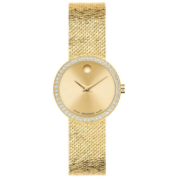 Women's Yellow Gold Tone Stainless Steel Dress Watch