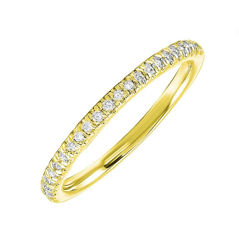 14K Yellow Gold Women's Lab Grown Diamond Wedding Band